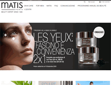 Tablet Screenshot of matis-paris.it